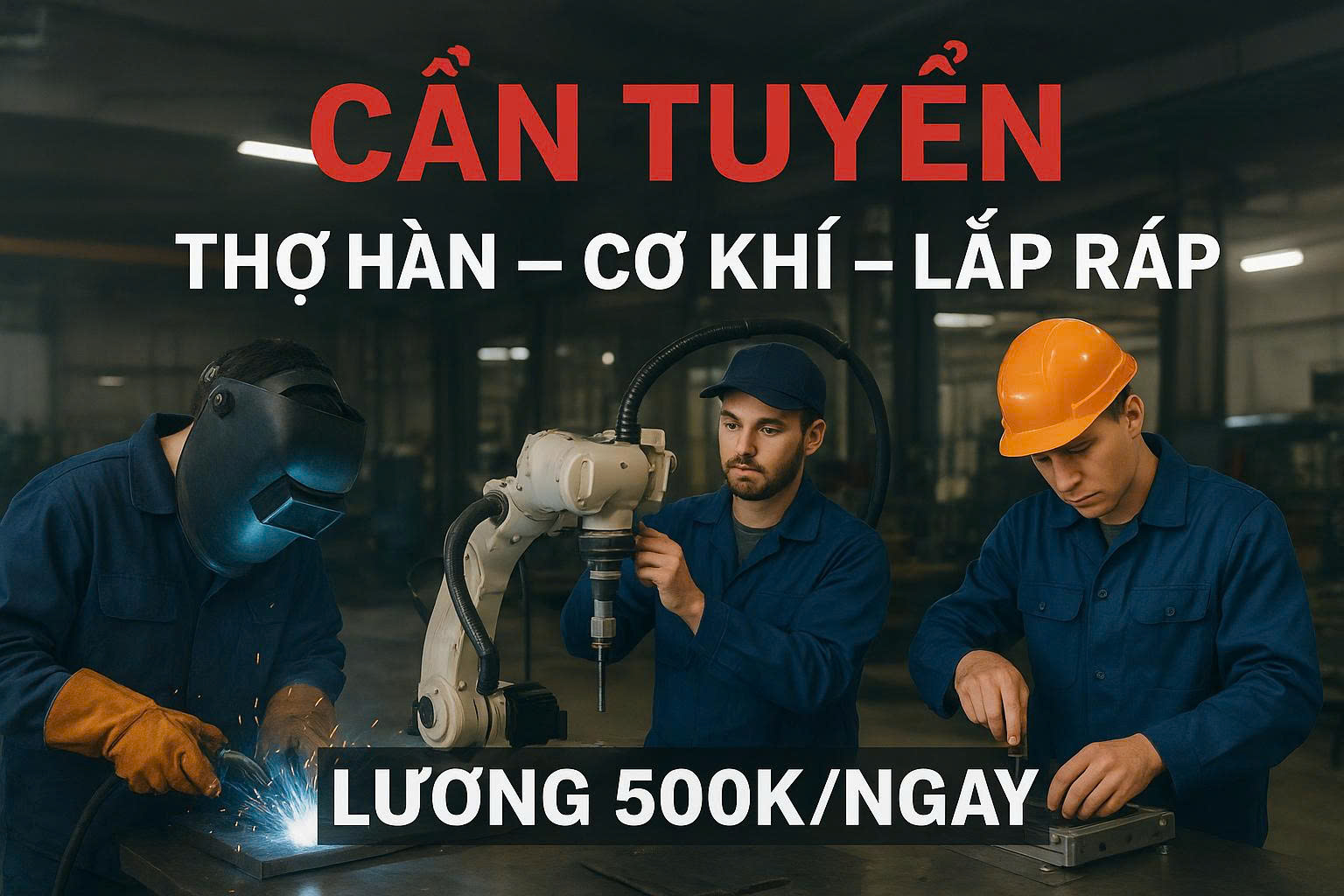 CÔNG TY CƠ KHÍ – TUYỂN DỤNG GẤP