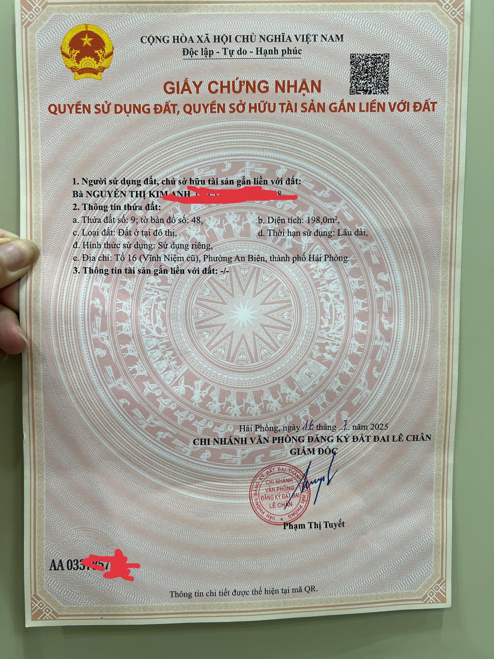 BÁN GẤP LÔ ĐẤT MẶT ĐƯỜNG TRUNG TÂM LÊ CHÂN – VỊ TRÍ VÀNG KINH DOANH SIÊU LỢI NHUẬN