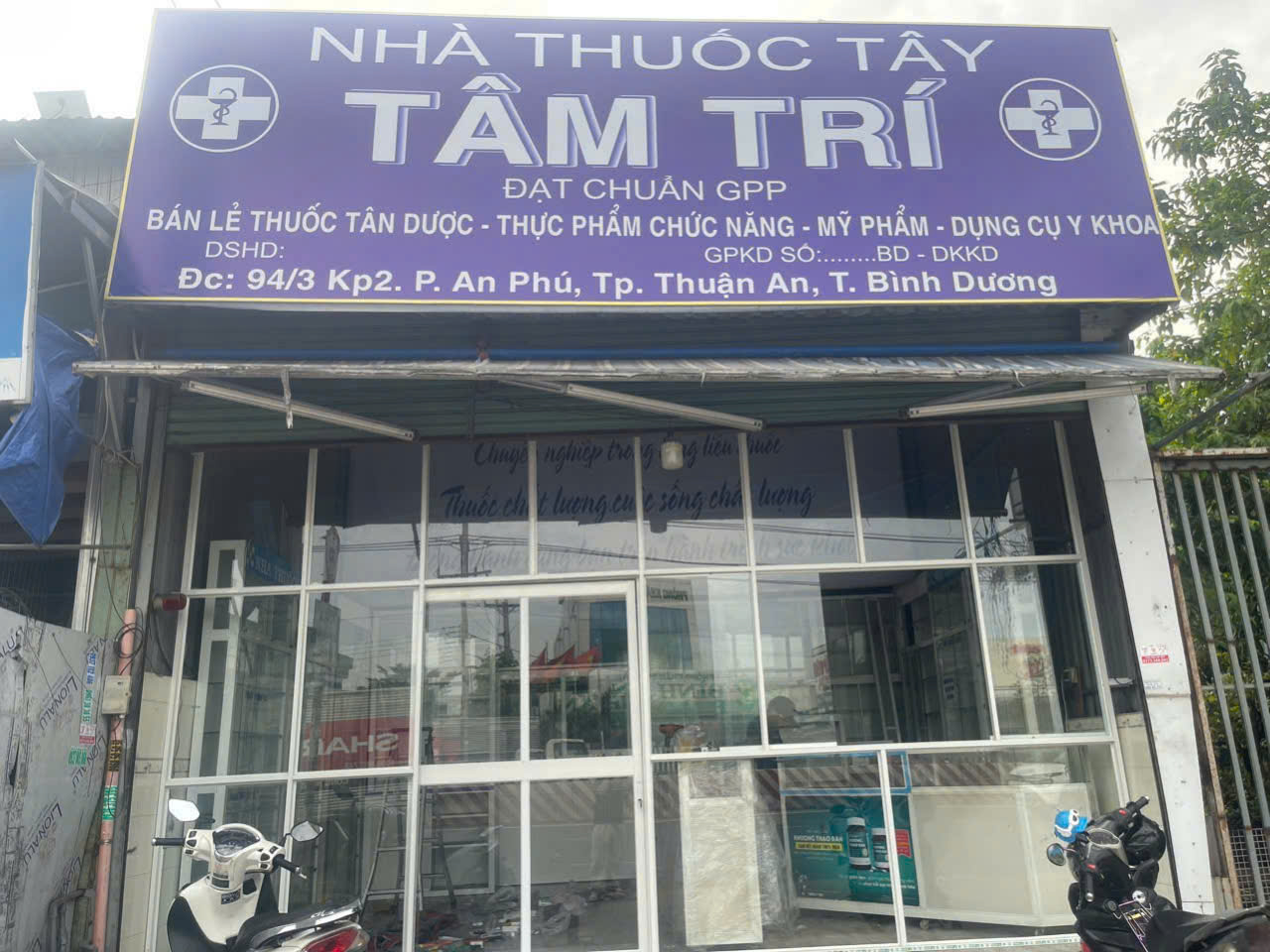 CHÍNH CHỦ CẦN SANG NHƯỢNG LẠI NHÀ THUỐC  VÀ MẶT BẰNG MT DT743,CÁCH CỔNG VSIP 1 10 CĂN NHÀ  TẠI TP THUẬN AN, TỈNH BÌNH DƯƠNG