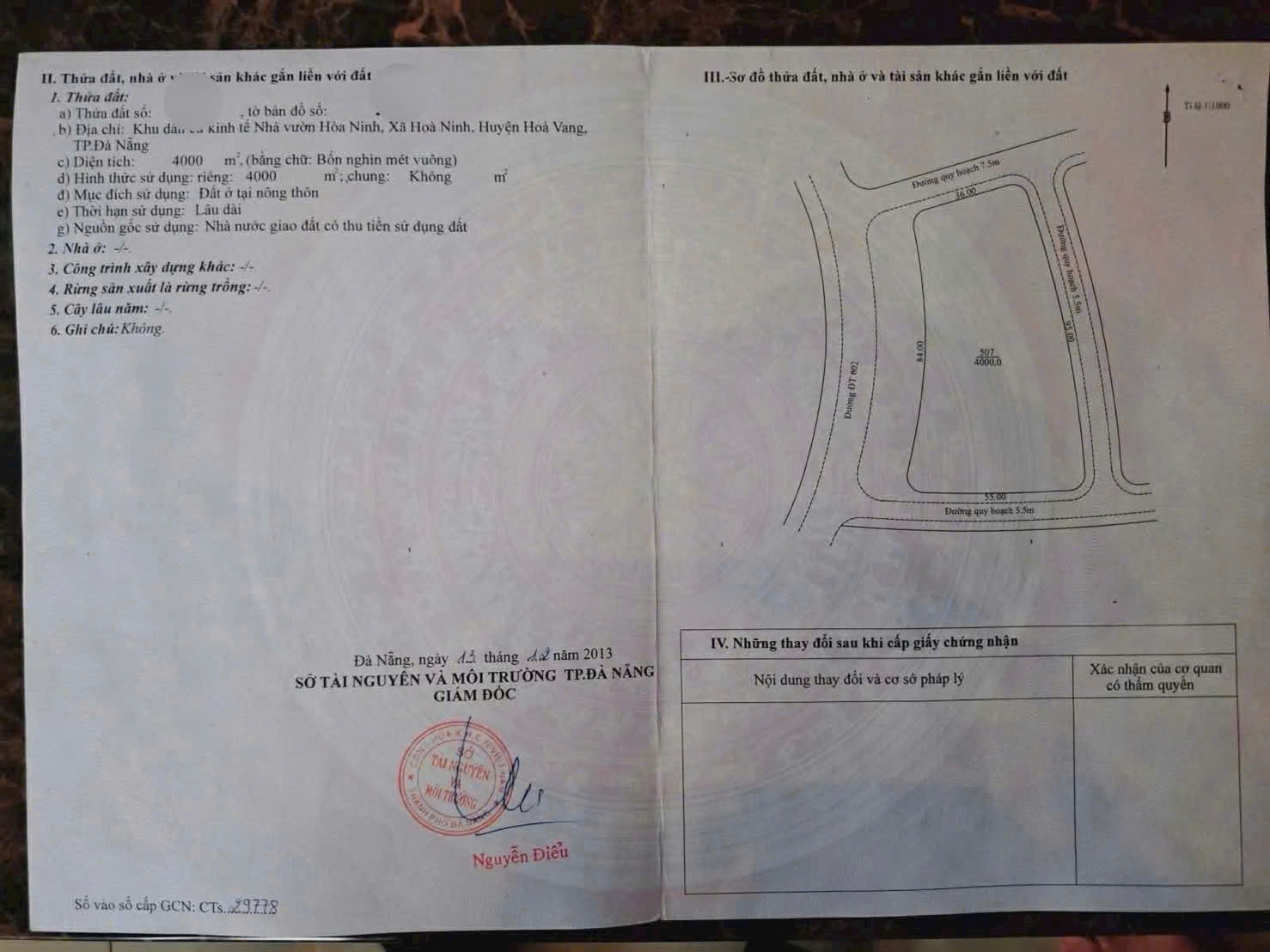 SIÊU PHẨM BÀ NÀ – LÔ GÓC 4 MẶT TIỀN – QUỸ ĐẤT 4.000M² FULL ĐẤT Ở