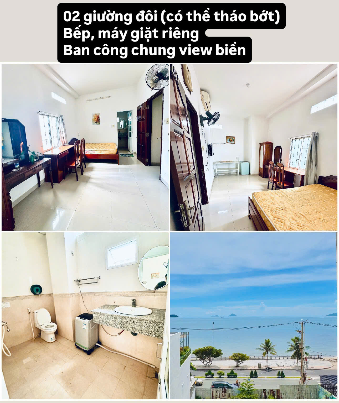 Cho thuê phòng trọ view biển giá hạt dẻ - Nha Trang, Khánh Hoà