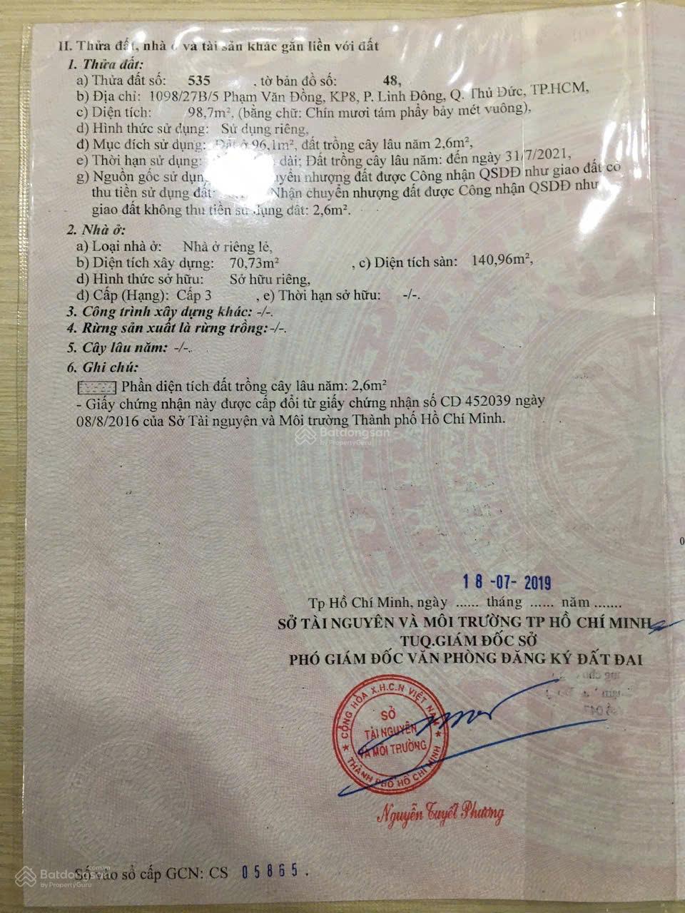 Cần bán gấp nhà ở riêng lẻ sổ hồng riêng tại Phạm Văn Đồng - Linh Đông, Thủ Đức 5,8 tỷ