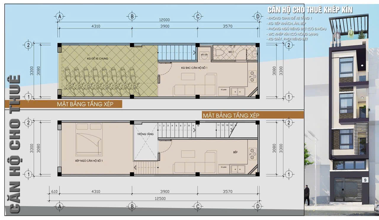 CHO THUÊ CĂN HỘ MINI – TRẦN QUỐC VƯỢNG, CẦU GIẤY