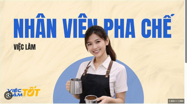Cần 02 pha chế + phục vụ ☕☕ Coffee Bến Sông Trăng