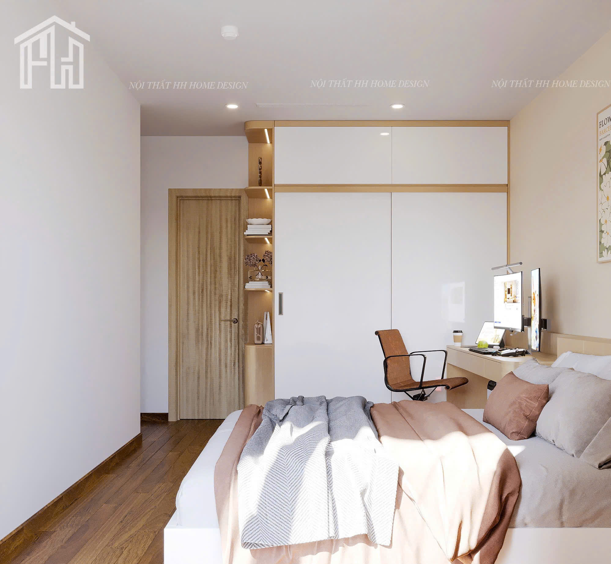 THIẾT KẾ &amp;amp; THI CÔNG NỘI THẤT CĂN HỘ 2 PHÒNG NGỦ CHỈ TỪ 69 TRIỆU