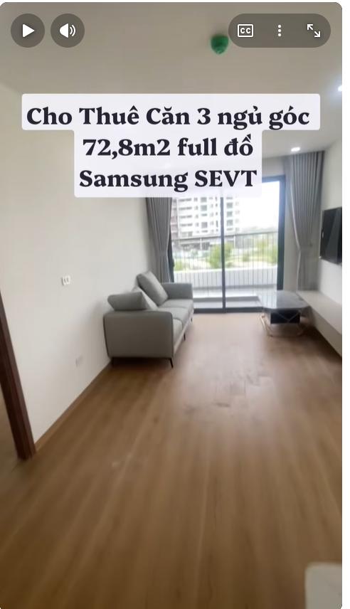 Cho Thuê Căn Hộ 3 Phòng ngủ tại DA Yên Bình Complex cạnh Samsung SEVT Thái Nguyên