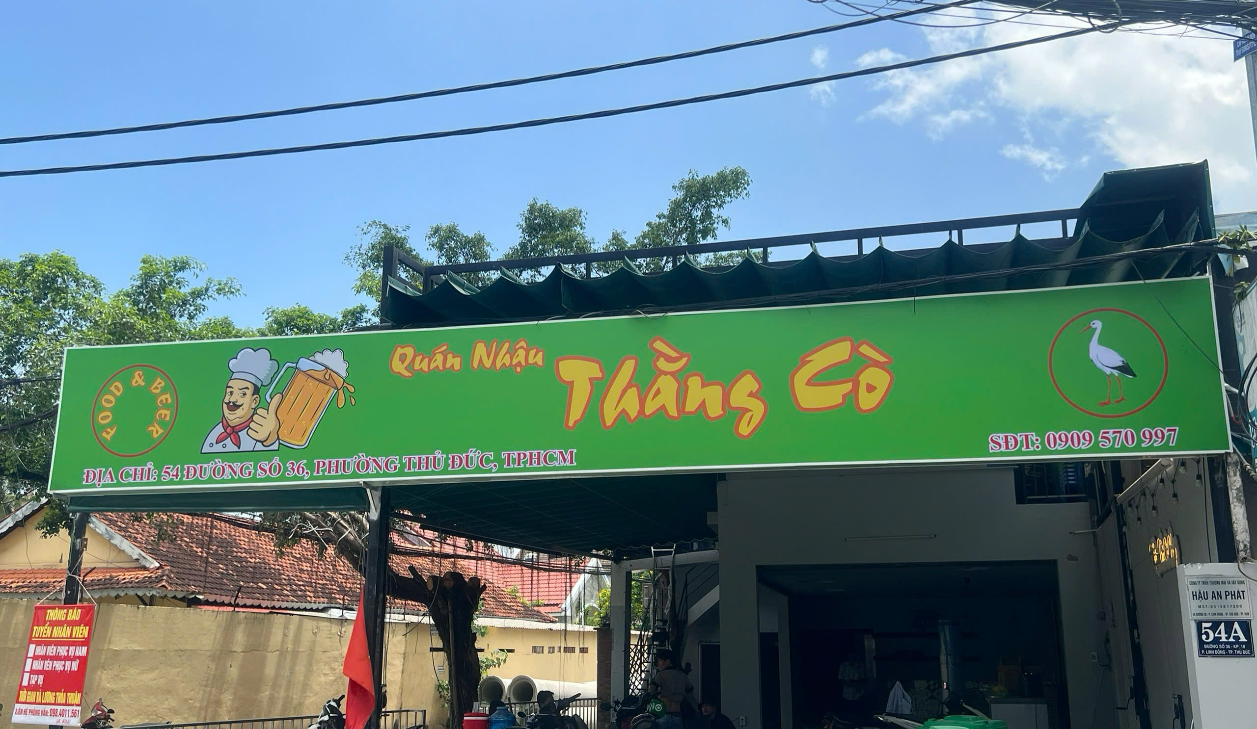 QUÁN NHẬU THẰNG CÒ – TUYỂN GẤP NỮ PHỤC VỤ