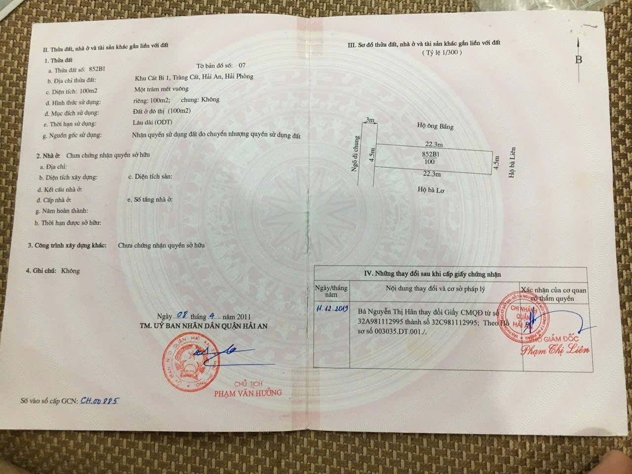 BÁN ĐẤT KHU CÁT BI 1 – TRÀNG CÁT – HẢI AN – HẢI PHÒNG