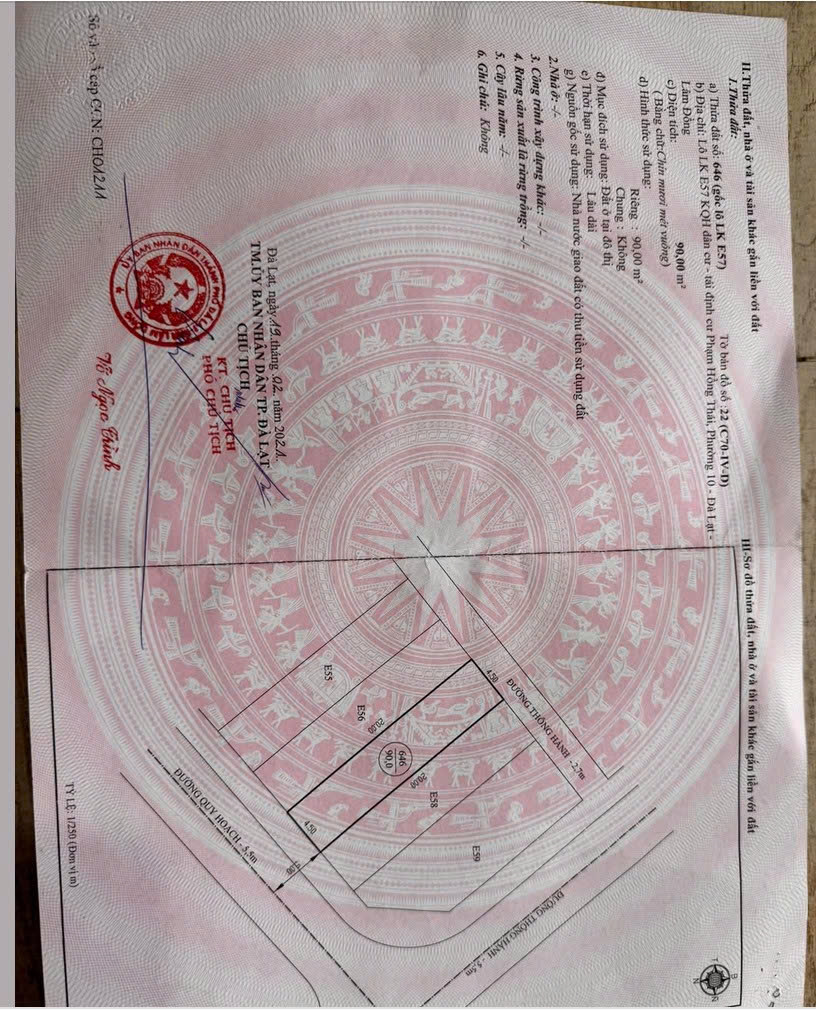 BÁN ĐẤT CHÍNH CHỦ – KHU QUY HOẠCH PHẠM HỒNG THÁI, ĐÀ LẠT