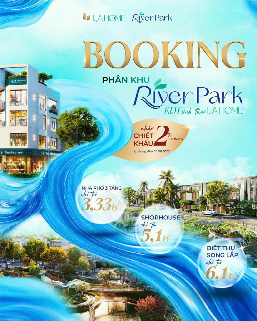 Sống Giữa Công Viên – Đầu Tư Sinh Lời Vàng tại River Park, LA HOME