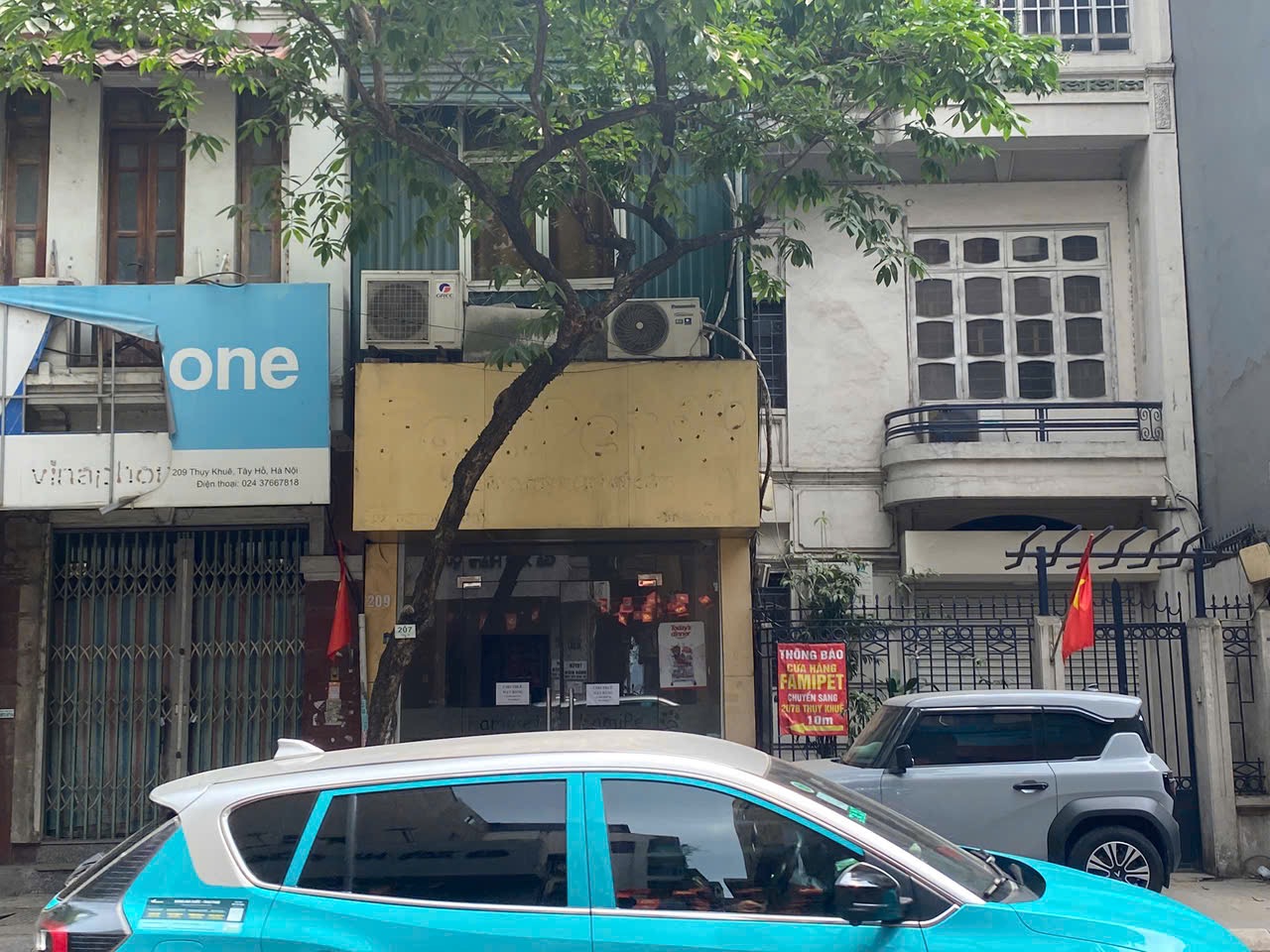 Cho thuê MB kinh doanh tại 209 Thuỵ Khuê, Tây Hồ, Hà Nội
