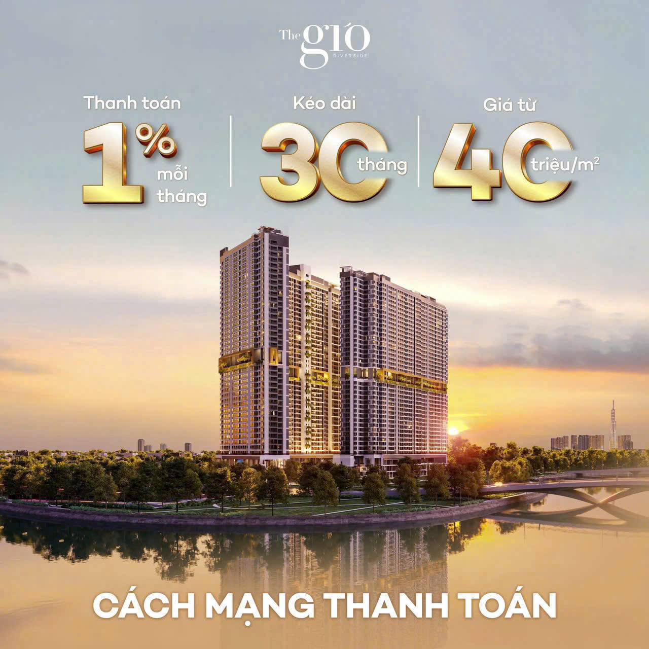 ►  The GiÓ Riverside – Nhà đẹp, giá “thơm”, thanh toán êm ru.