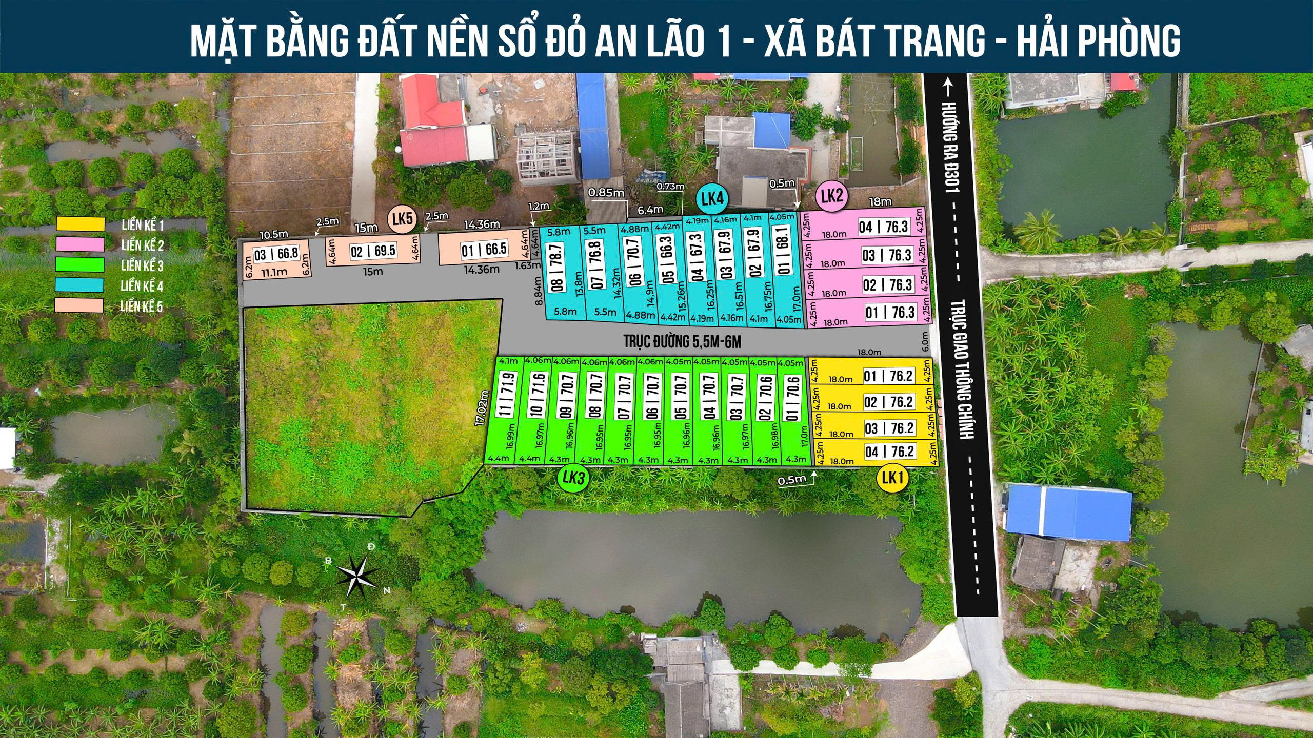 CHÍNH CHỦ GỬI BÁN 3 LÔ ĐẤT ĐẸP TẠI THÔN TRỰC TRANG – BÁT TRANG – AN LÃO