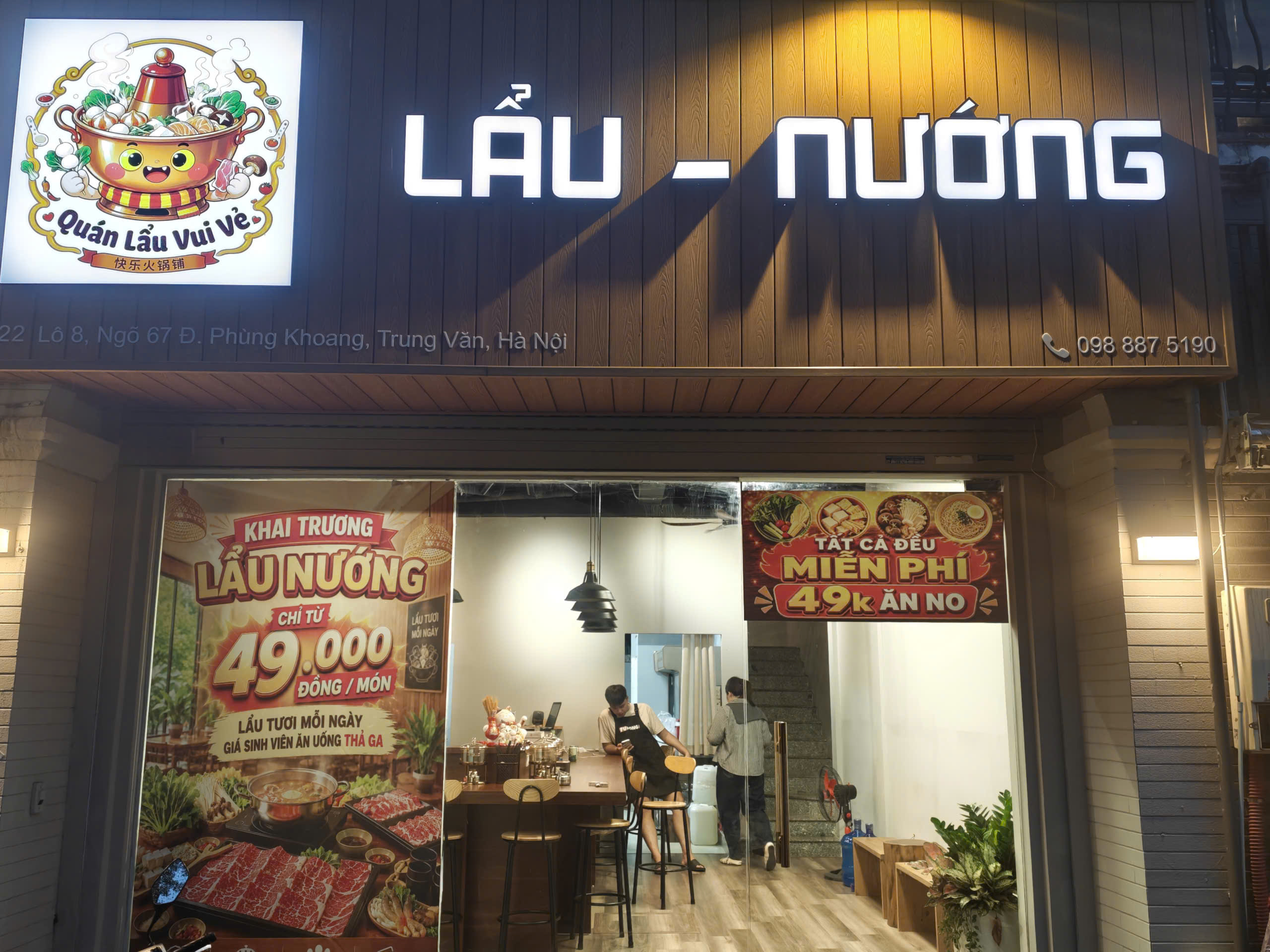 SANG NHƯỢNG QUÁN LẨU / BISTRO 5 TẦNG TẠI PHÙNG KHOANG – CẮT LỖ GẤP CHỈ 200 TRIỆU