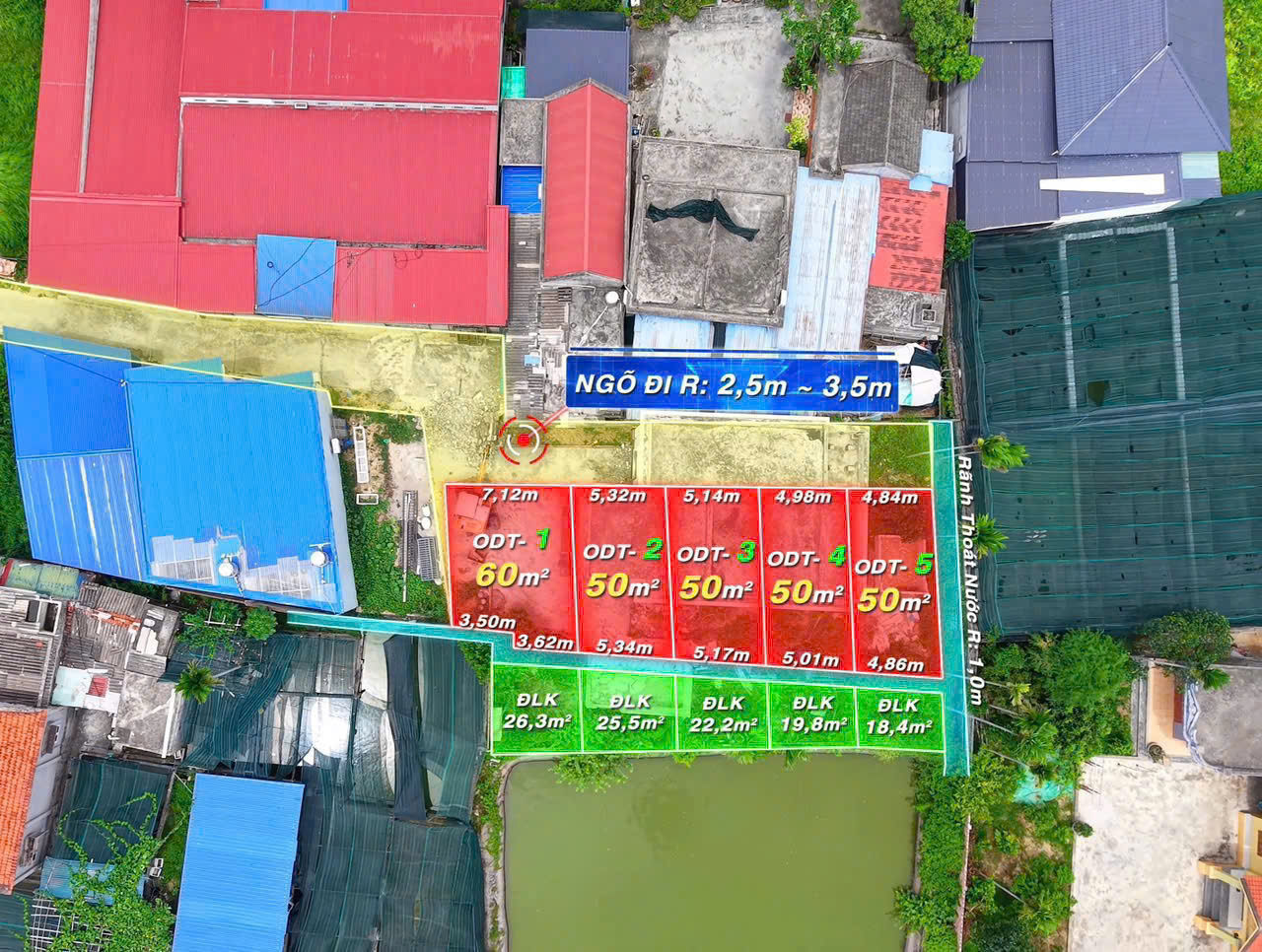 Chỉ nhô 1 tỷ có ngay lô đất ô tô 7 chỗ vào tận đất, vị trí đẹp tại Thiên Hương, TP Thuỷ Nguyên cách đường 203 chỉ khoảng 100m