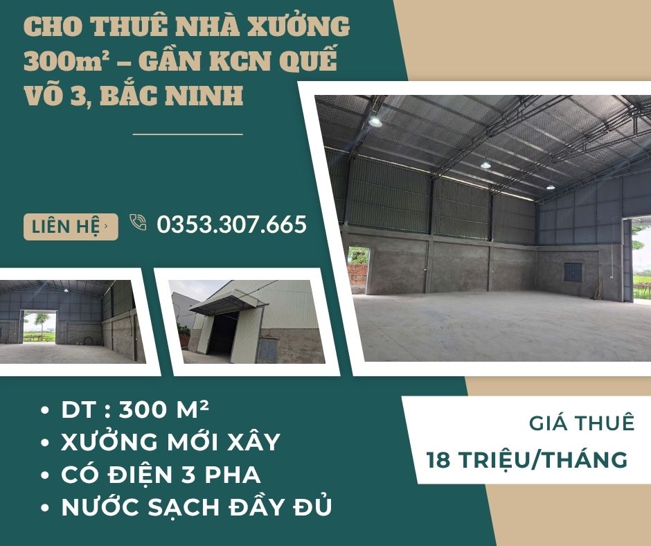 https://batdongsanviet.info.vn/cho-thue-nha-xuong-300m-gan-kcn-que-vo-3-bac-ninh-j193440.html