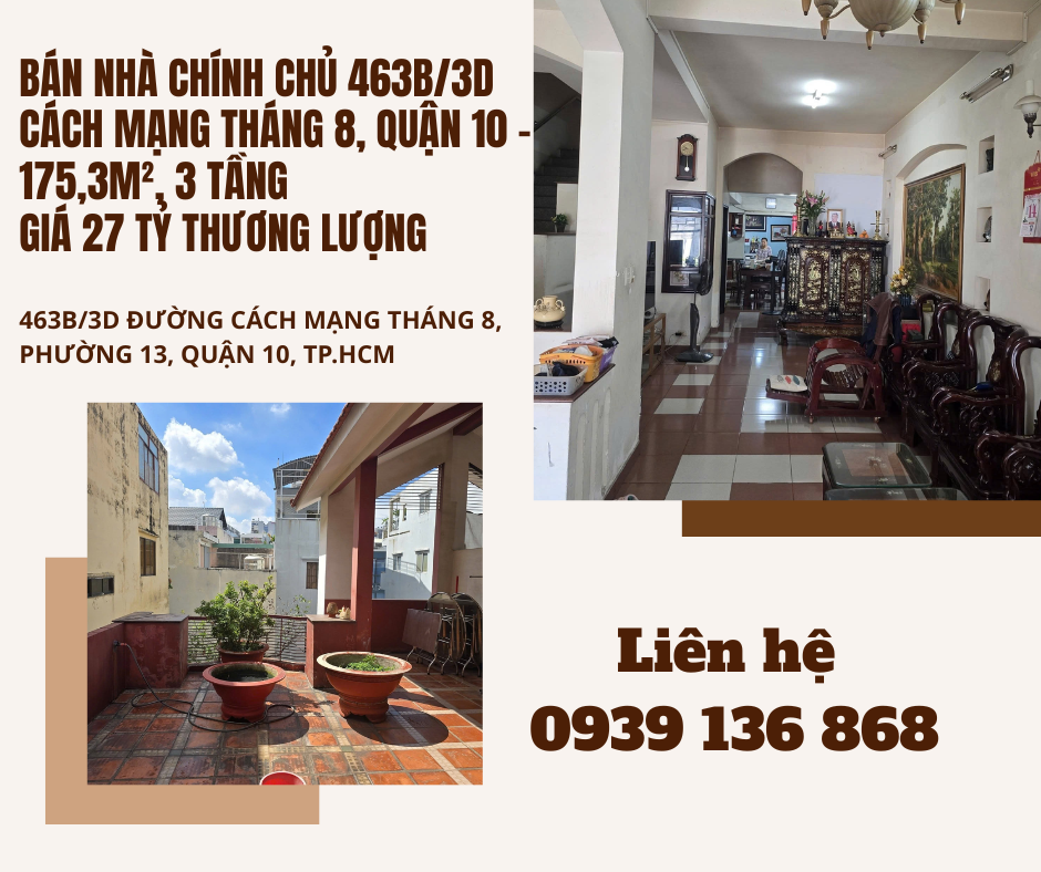 https://batdongsanviet.info.vn/ban-nha-chinh-chu-463b-3d-cach-mang-thang-8-quan-10-175-3m-3-tang-gia-27-ty-thuong-luong-j200969.html